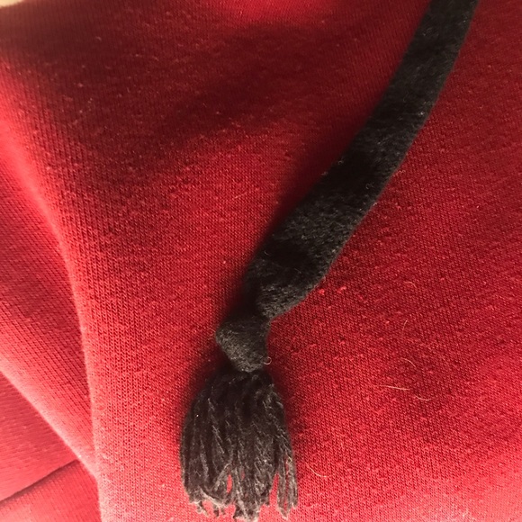 US XS. red hoodie. Slightly used condition. No stains. - Picture 6 of 6